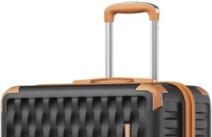 Melalenia 28 Inch Luggage, Hard Shell ABS Suitcase with TSA Lock with Spinner Wheel, Lightweight Checked Large Luggage, Black