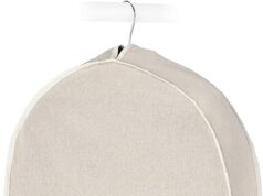 Whitmor Zippered Garment Bag Natural Linen, Large