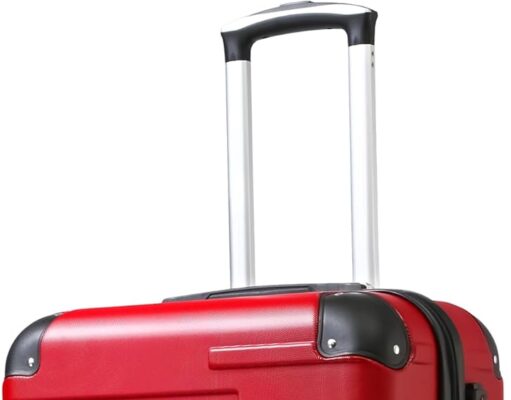Coolife Luggage Suitcase Carry-on Hardside Travel Luggage TSA Lock Spinner Telescopic Handle