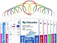 Cruise Luggage Tags, Cruise Essentials Holders for Cruise Travel 12 Pack