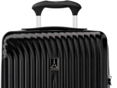 Travelpro Maxlite Air Hardside Expandable Carry on Luggage, 8 Spinner Wheels, Lightweight Hard Shell Polycarbonate Suitcase, Black, Carry On 21-Inch
