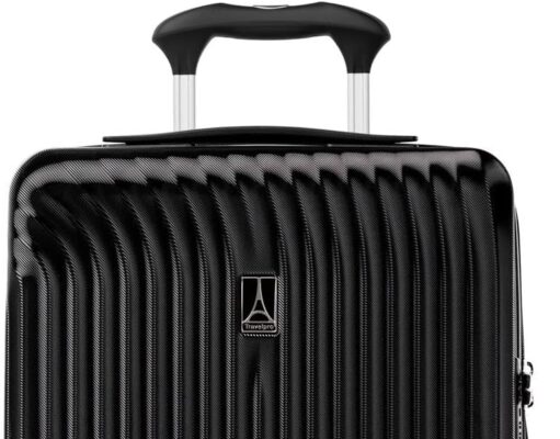 Travelpro Maxlite Air Hardside Expandable Carry on Luggage, 8 Spinner Wheels, Lightweight Hard Shell Polycarbonate Suitcase, Black, Carry On 21-Inch
