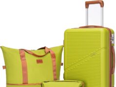 Carry On Luggage 22x14x9 Airline Approved, 20 Inch Carry on Suitcases with Wheels, ABS Lightweight Carry-on Luggage, Travel Suitcase Set with Wheels and TSA Lock