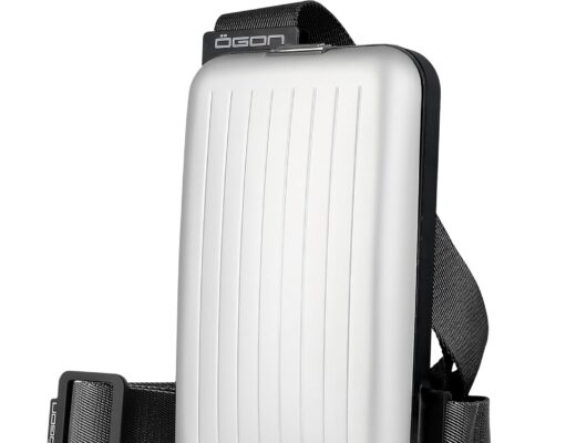ÖGON Aluminium Sling Bag Phone Bag & Wallet – Practical and Stylish with an Integrated Wallet