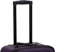 Rockland Fashion Expandable Softside Upright Luggage Set, Purple, 2-Piece (14/19)