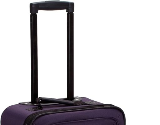 Rockland Fashion Expandable Softside Upright Luggage Set, Purple, 2-Piece (14/19)