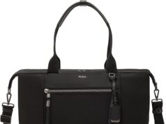 TUMI – Voyageur Contine Weekender – Travel Weekend Bag for Women – Holds Up to 14″ Laptop – Multiple Compartment & Pockets – Black & Gunmetal Hardware