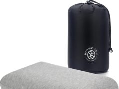 Small Memory Foam Travel Pillow, Camping Pillow with Bag – Modern, Firm Memory Foam Pillow – Perfect Neck Support Pillow, Neck Pillow Travel, Car Pillow, Backpacking Pillow