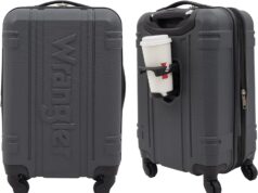 Wrangler Astral Hardside Luggage, Dark Shadow, 20-Inch Carry-On