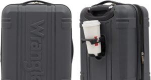 Wrangler Astral Hardside Luggage, Dark Shadow, 20-Inch Carry-On