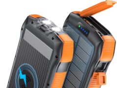 Solar Charger Power Bank, 40000mAh Portable Charger QC3.0 18W PD 20W Fast Charging External Battery Pack with USB C for iPhone Samsung Tablet, Solar Battery Pack with Dual Flashlight for Camping