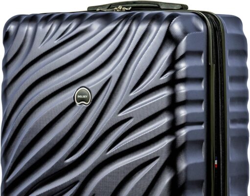 Delsey Paris Alexis Durable Hardside Luggage, Expandable Lightweight 4-Wheel Spinner, Easy Grip Telescoping Handle for Smooth Mobility, TSA-Lock Incorporated, Men and Women, Navy, Check-In 29-Inch